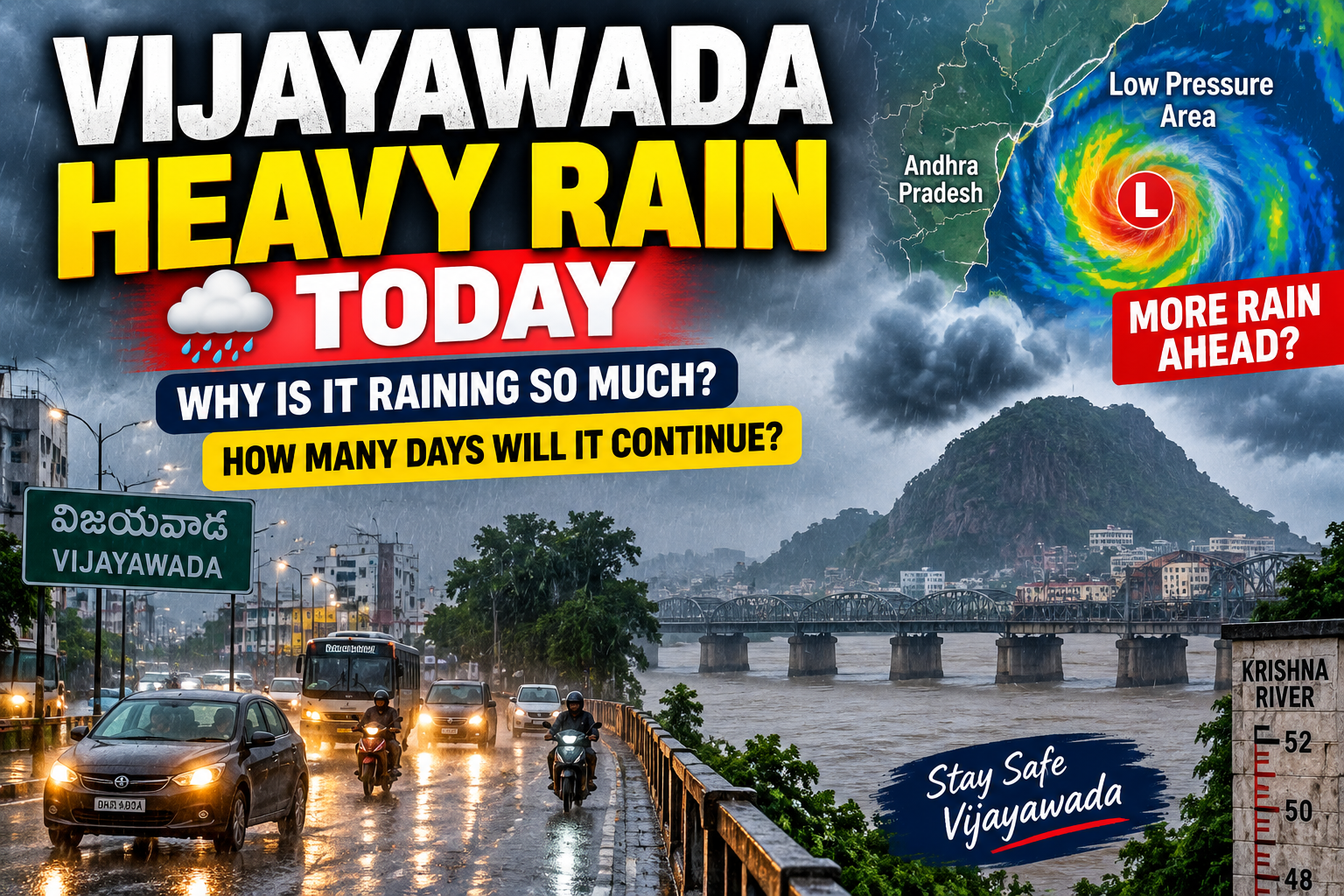 Vijayawada Heavy Rain Today: Why Is It Raining So Much and How Many Days Will It Continue?